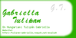 gabriella tulipan business card