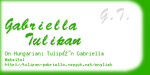 gabriella tulipan business card